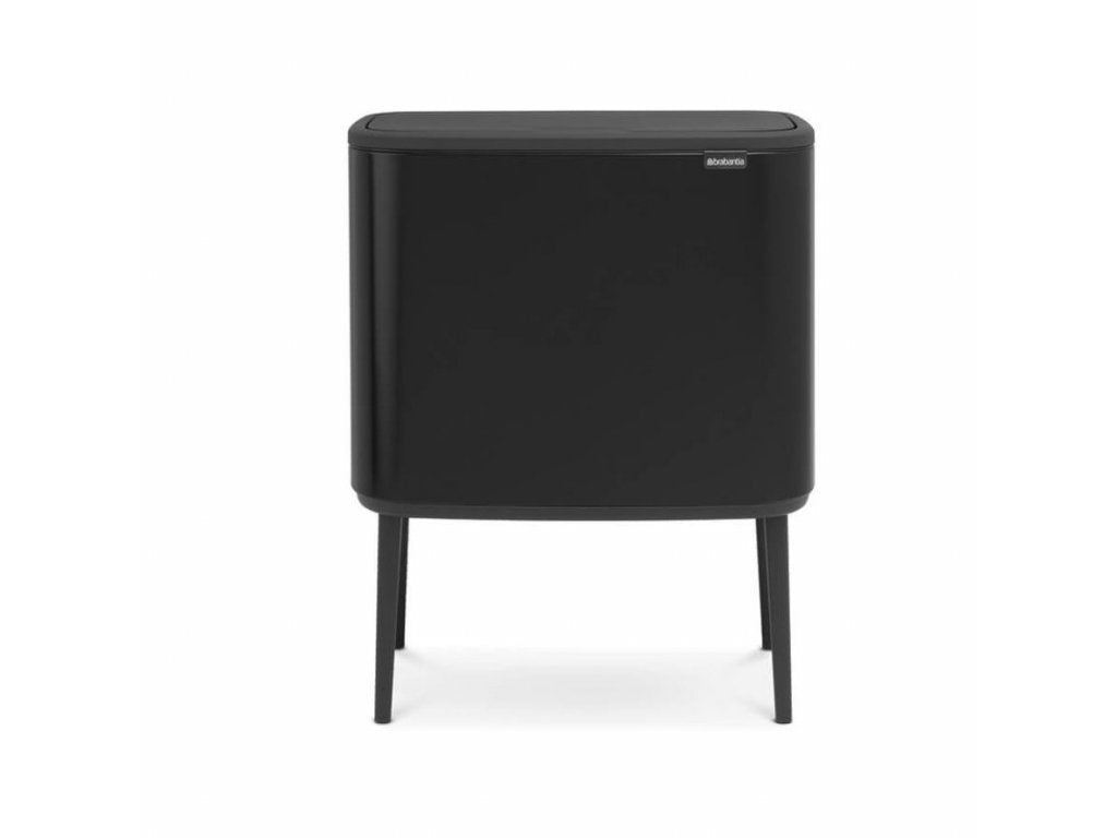 Brabantia Soptunna med trycklock BO 3 x 11 l, matt svart