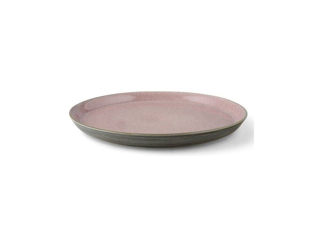 Bitz Middagstallrik 27 cm, grå/rosa