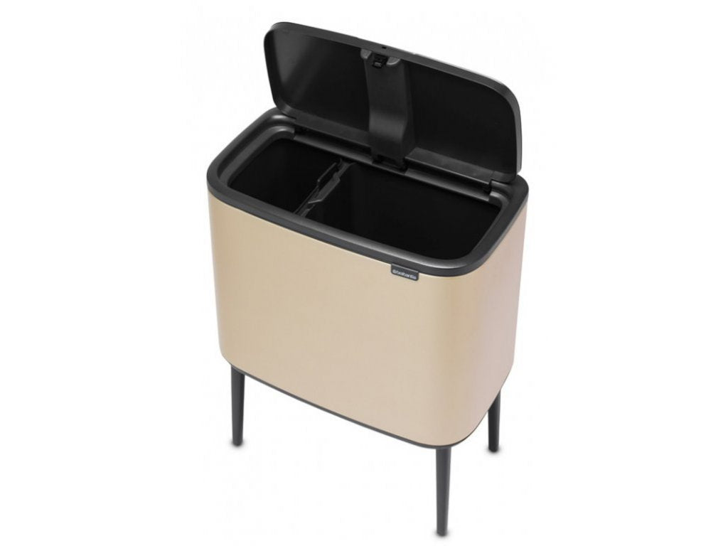 Brabantia Soptunna med trycklock BO 11 + 23 l, champagne