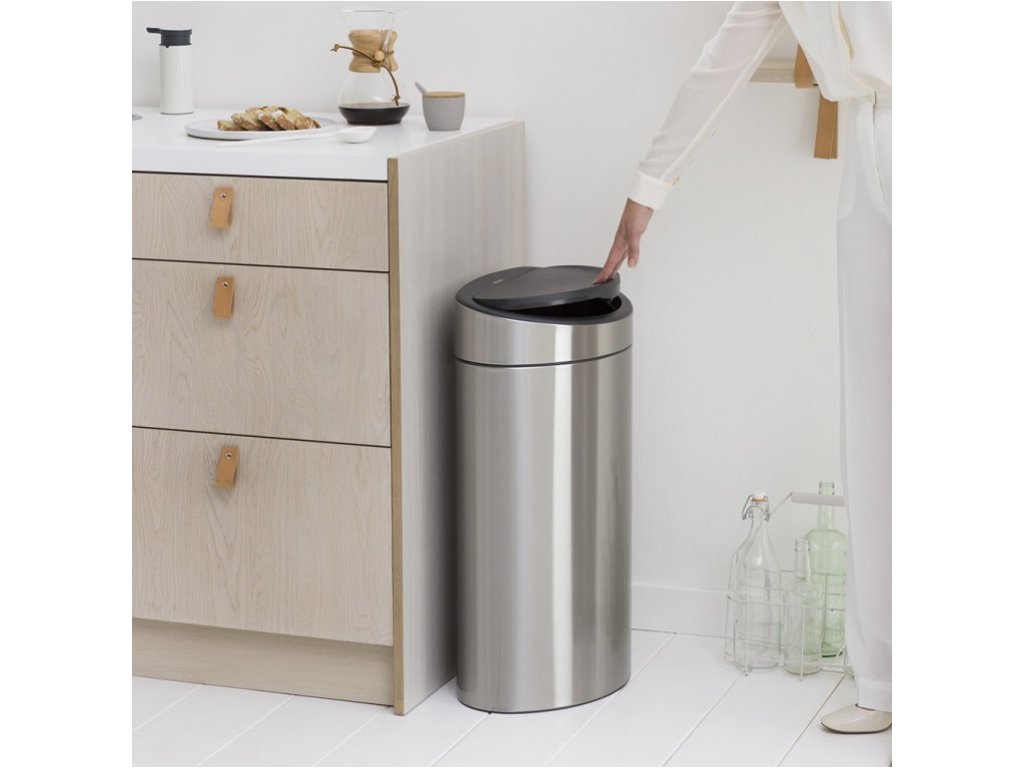 Brabantia Soptunna med trycklock TOUCH BIN NY 40 l, stål