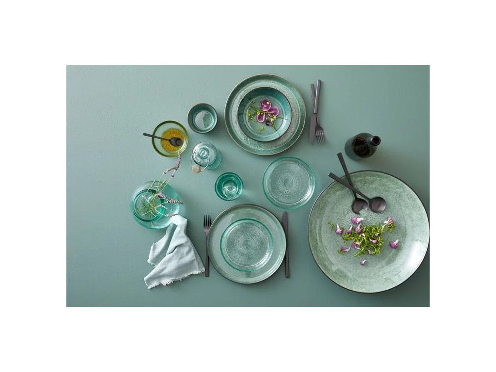 Bitz Efterrättstallrik GASTRO 21 cm, svart/grön