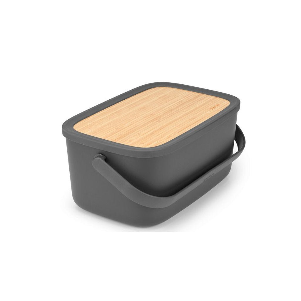 Brabantia Brödlåda med skärbräda 39,5 cm, grå
