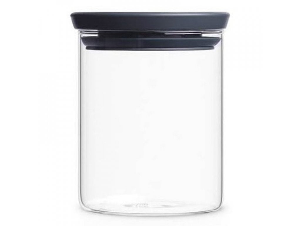 Brabantia Köksförvaringsburk 600 ml, stapelbar, glas