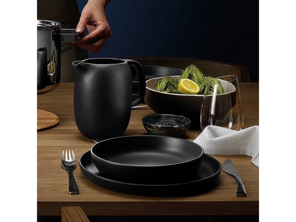 Eva Solo Djup tallrik NORDIC KITCHEN 20 cm, svart, stengods