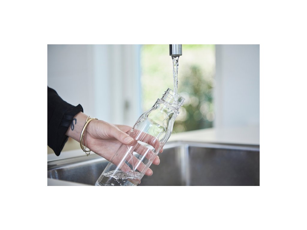 Eva Solo Vattenflaska 500 ml, med grå rem, plast