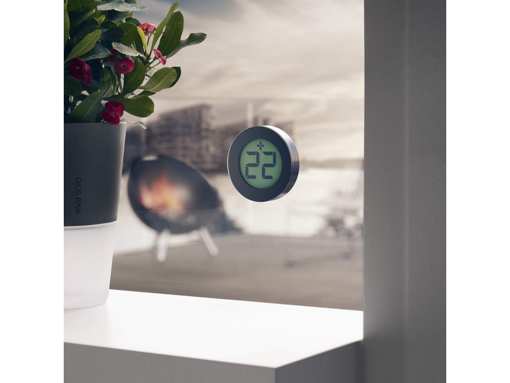 Eva Solo Utomhustermometer 8 cm, digital, svart
