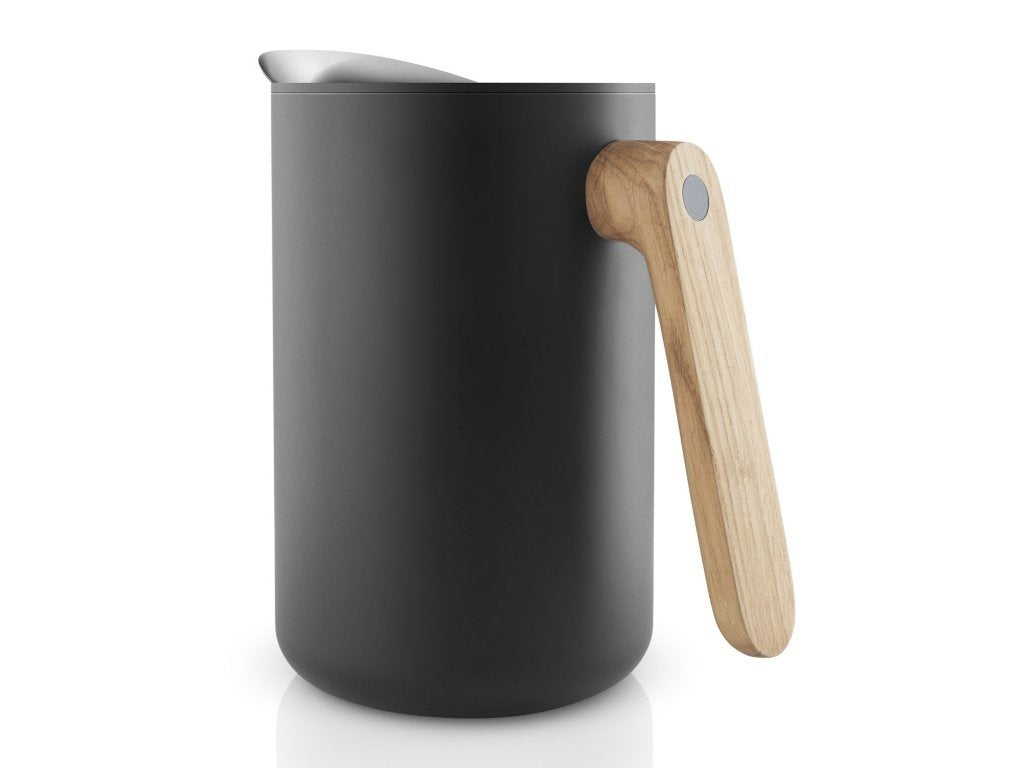 Eva Solo Termoskanna NORDIC KITCHEN 1 l, trähandtag, svart