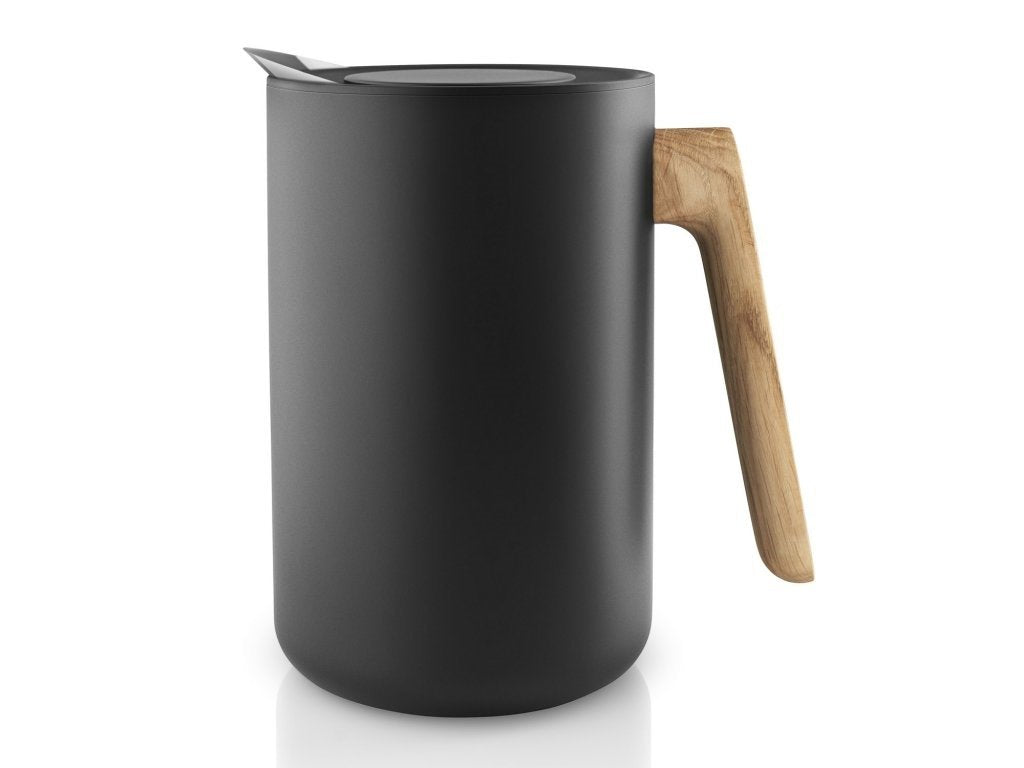 Eva Solo Termoskanna NORDIC KITCHEN 1 l, trähandtag, svart
