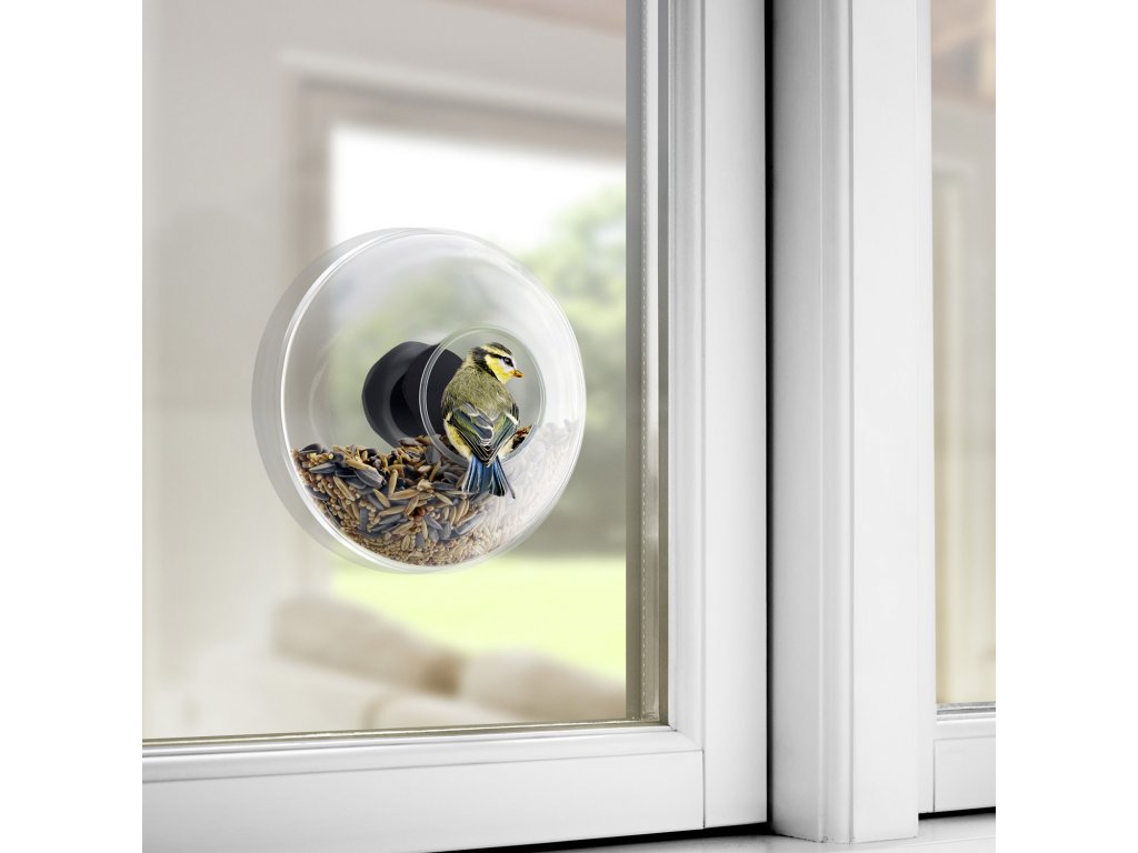 Eva Solo Fågelmatare 14 cm, monterad på fönstret