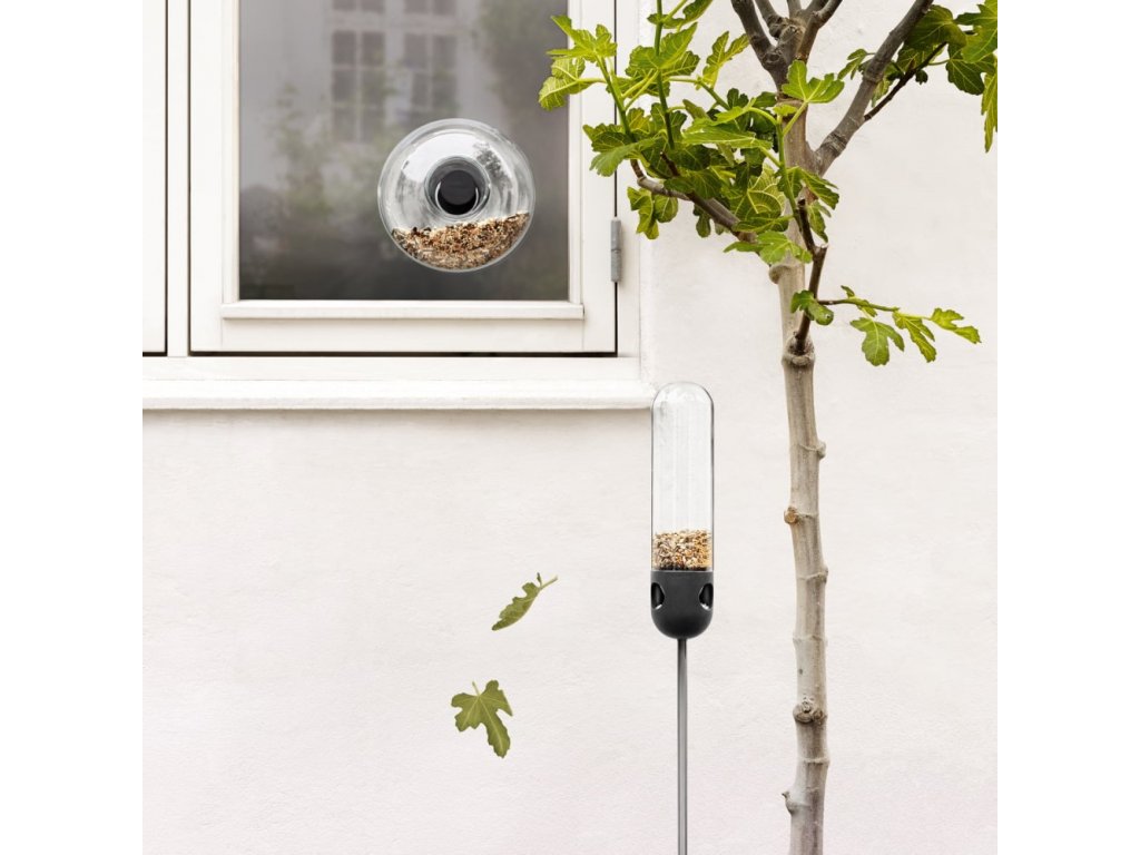 Eva Solo Fågelmatare 14 cm, monterad på fönstret