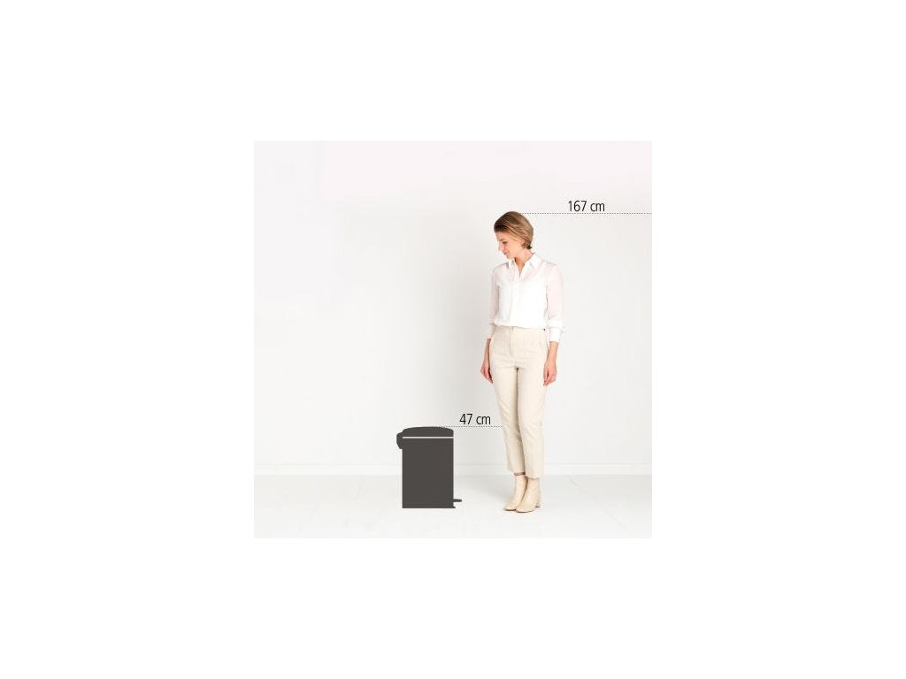 Brabantia Pedalhink NEWICON 20 l, mineralgrå