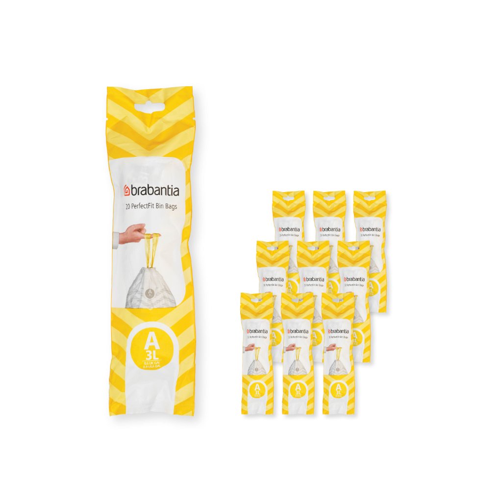 Brabantia Soppåsar A PERFECTFIT 3 l, 200 st