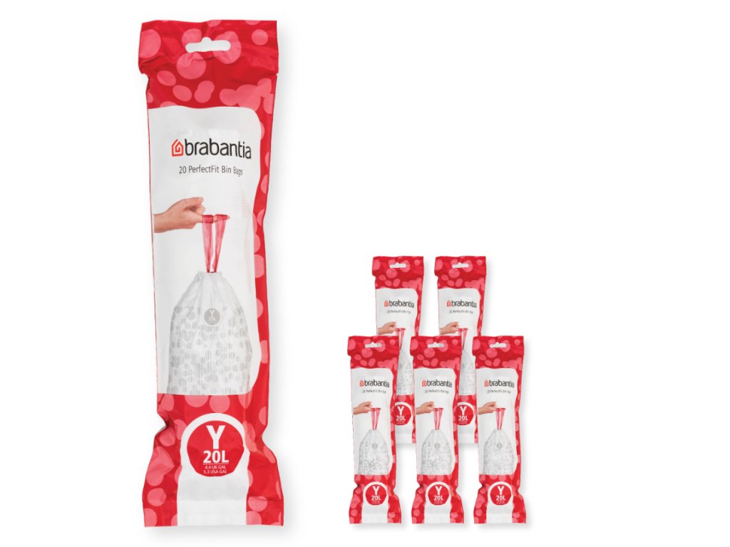 Brabantia Soppåsar Y PERFECTFIT 20 l, 120 st