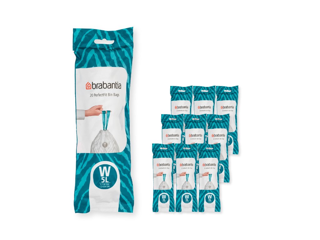 Brabantia Soppåsar B PERFECTFIT 5 l, 200 st