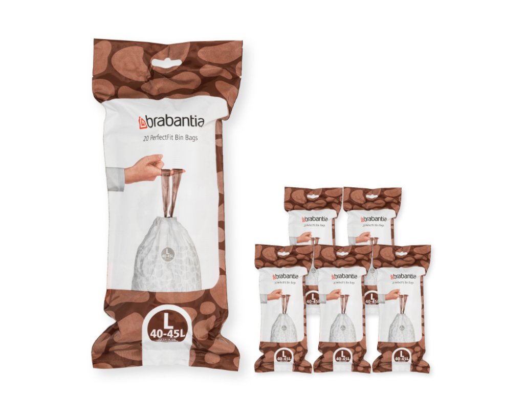 Brabantia Soppåsar L PERFECTFIT 40-45 l, 120 st