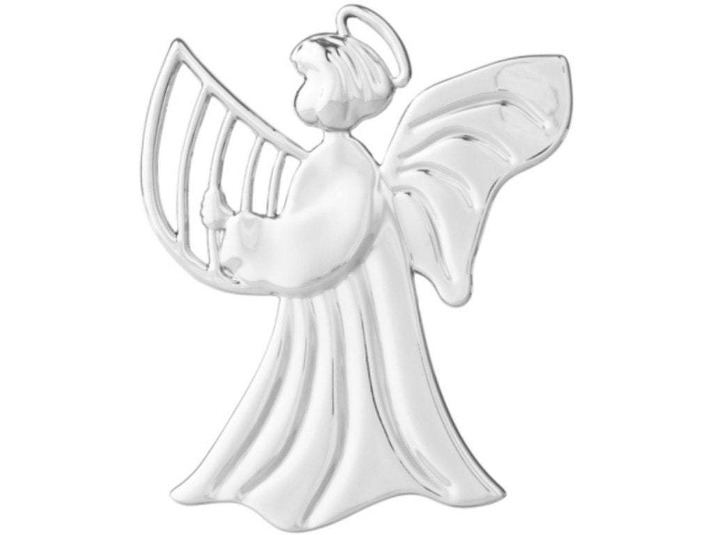 Rosendahl Julgransprydnad HARP ANGEL 7 cm, silverpläterad