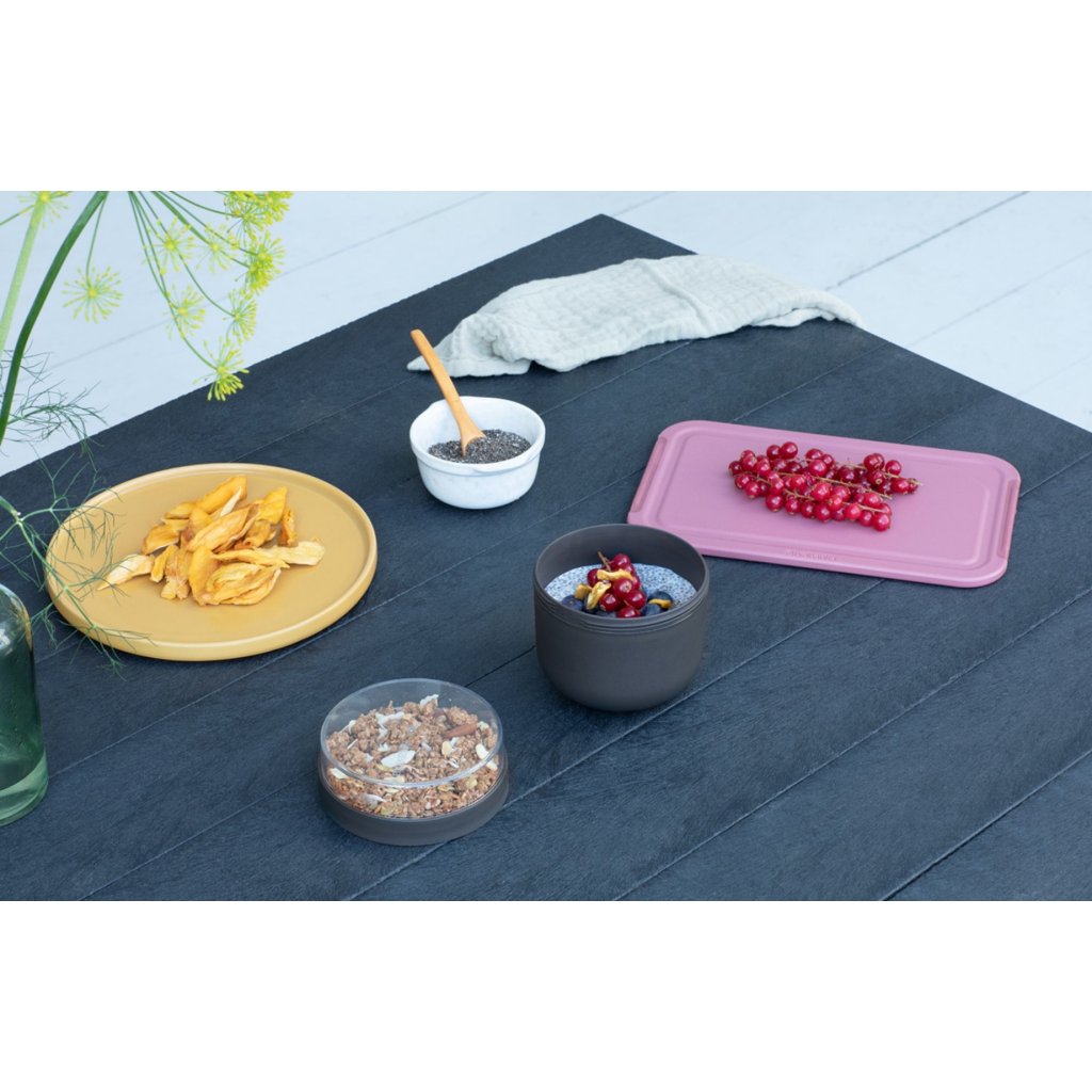 Brabantia Lunchskål MAKE & TAKE 500 ml, mörkgrå