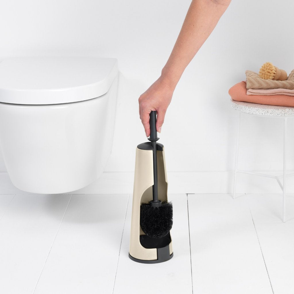 Brabantia Toalettborsthållare RENEW mjuk beige