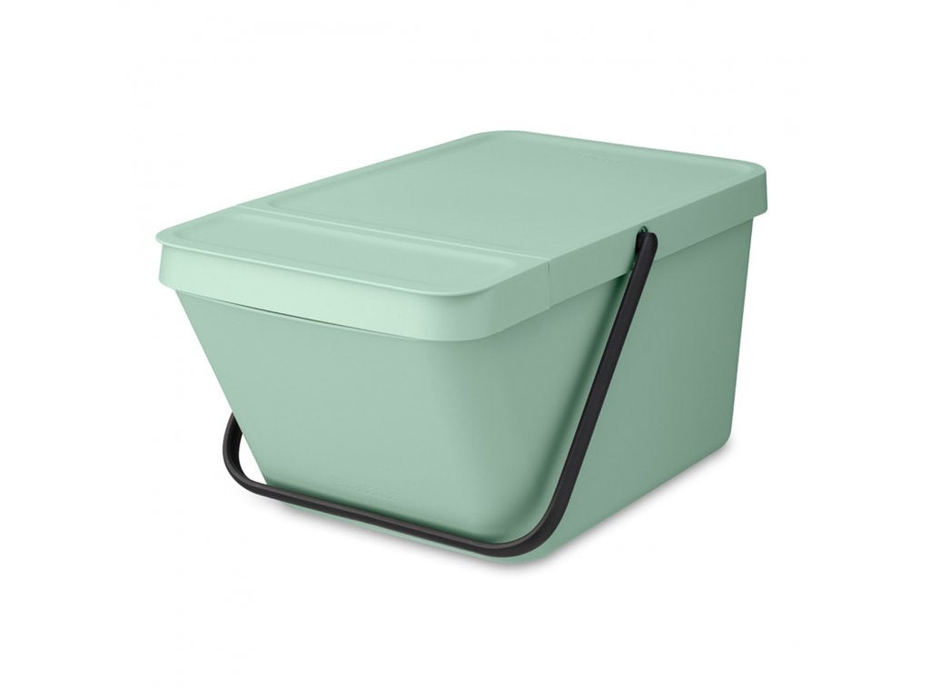 Brabantia Avfallskärl SORT & GO 20 l, stapelbar, jadegrön