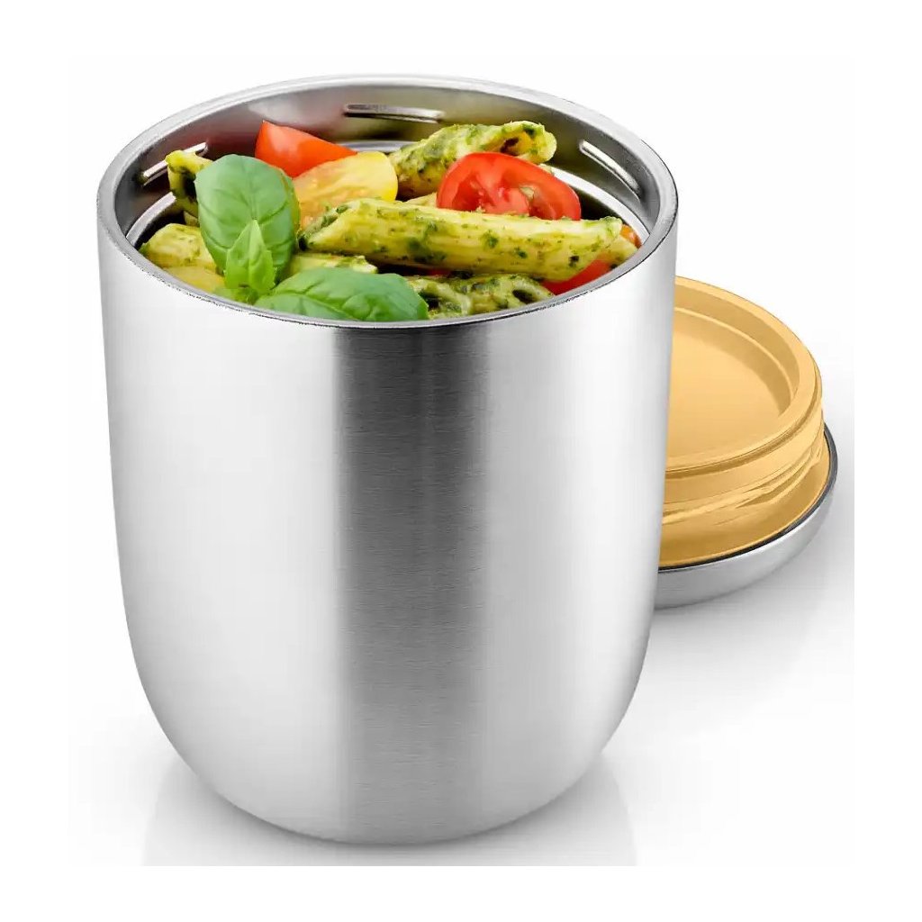 Eva Solo Termosburk TO GO 640 ml, silver/gul, rostfritt stål