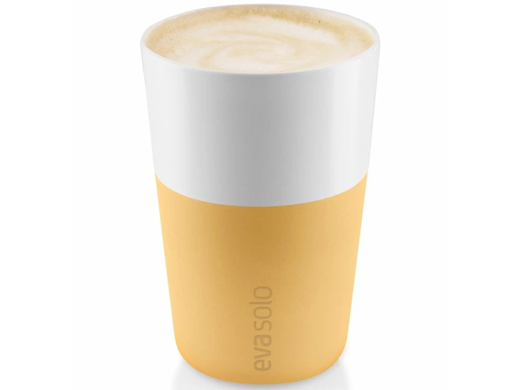 Eva Solo Caffe latte-mugg, set i 2 delar, 360 ml, gul