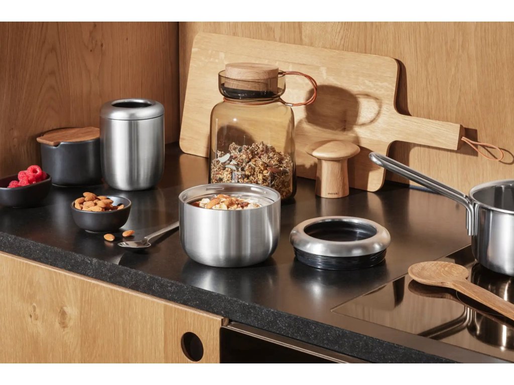 Eva Solo Mattermos TO GO 640 ml, silver/svart, rostfritt stål