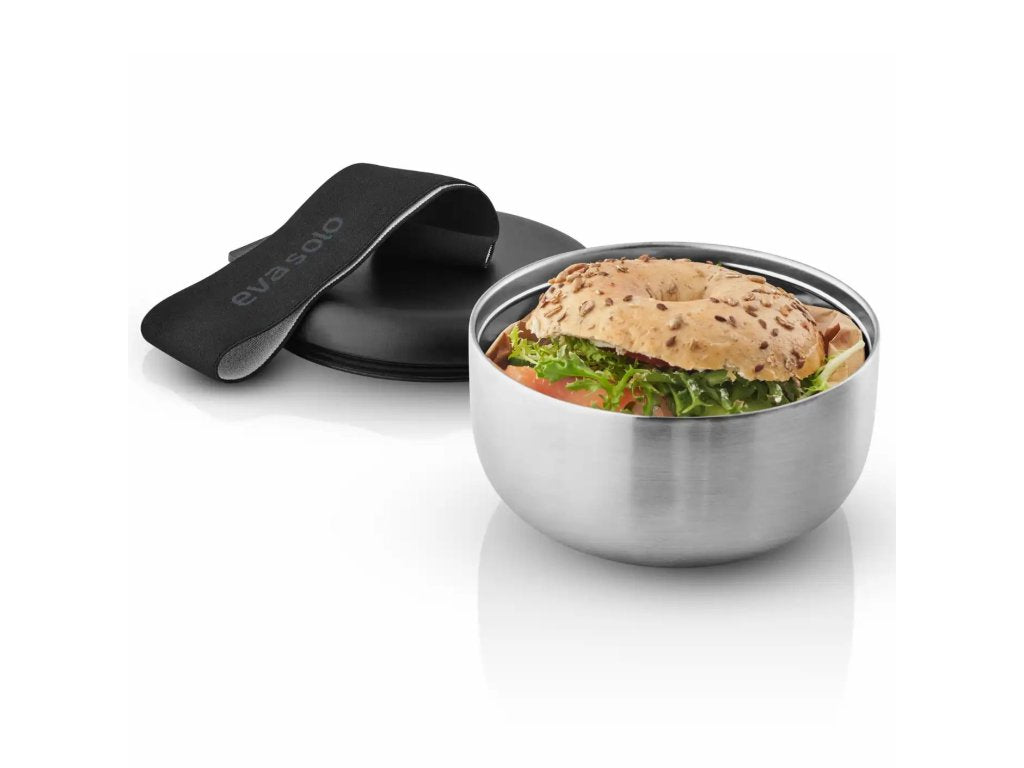 Eva Solo Matlåda TO GO, 750 ml, silver/svart, rostfritt stål
