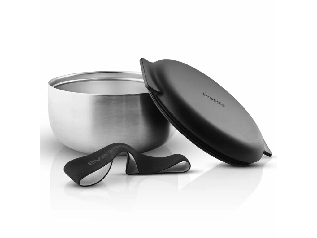 Eva Solo Matlåda TO GO, 750 ml, silver/svart, rostfritt stål