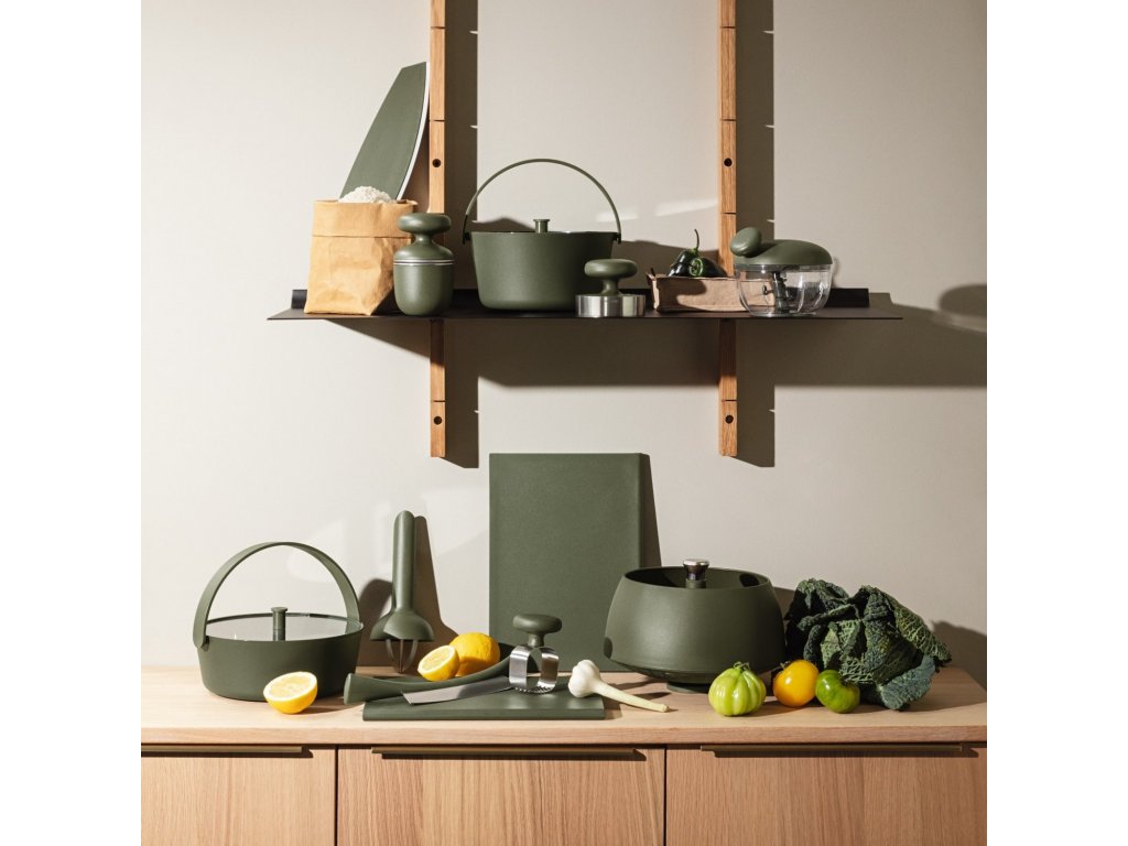 Eva Solo Hamburgerpress GREEN TOOL 9 cm, grön, rostfritt stål/plast