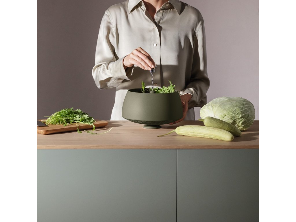 Eva Solo Snurrande durkslag GREEN TOOL 24 cm, grön, rostfritt stål/plast