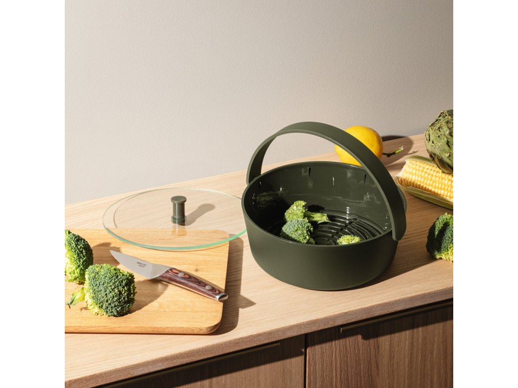 Eva Solo Ångare för mikrovågsugn GREEN TOOL 2 l, grön, glas/plast