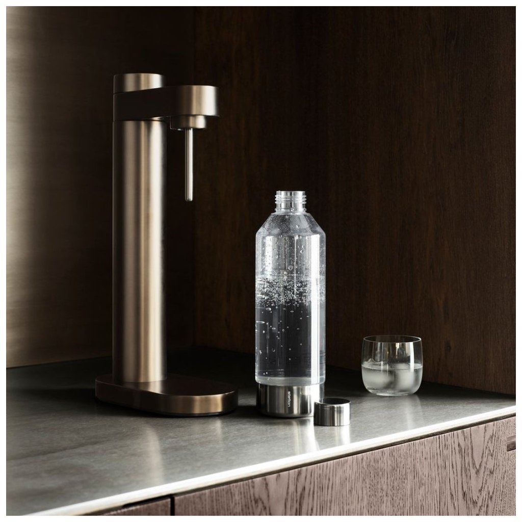 Stelton Kolsyremaskin BRUS 42 cm, brun metallic, rostfritt stål Stelton