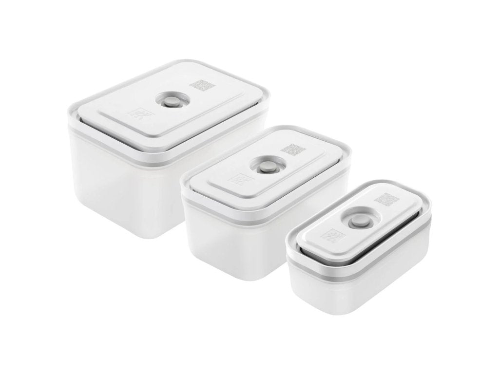 ZWILLING Vakuumbehållare för livsmedel FRESH & SAVE, set i 3, vit, plast, Zwilling
