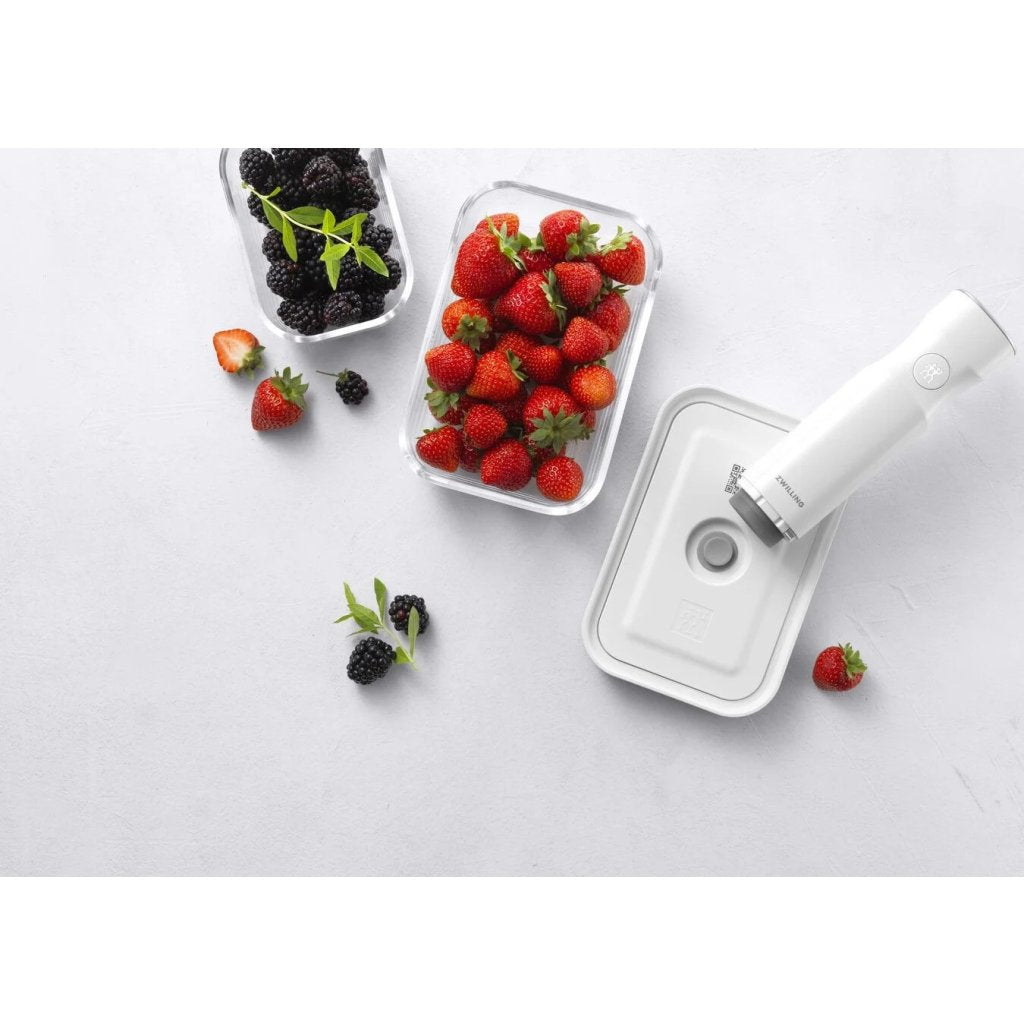 ZWILLING Matvakuumbehållare FRESH & SAVE S 350 ml, vit, glas, Zwilling