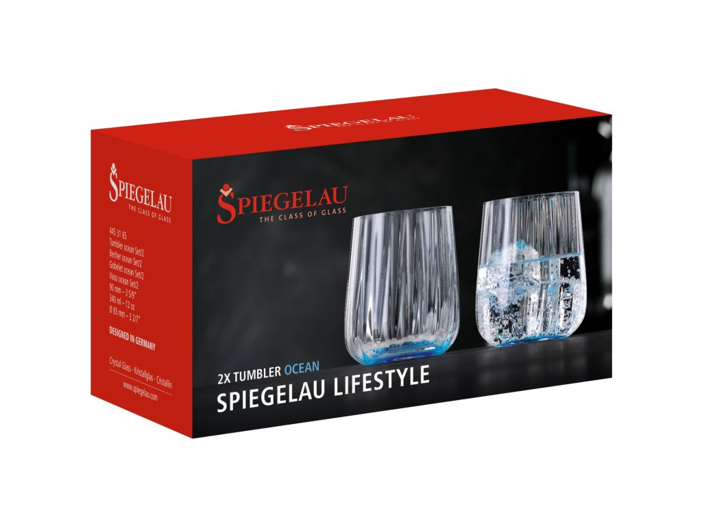 Spiegelau Vattenglas LIFESTYLE, set i 2, 340 ml, blå