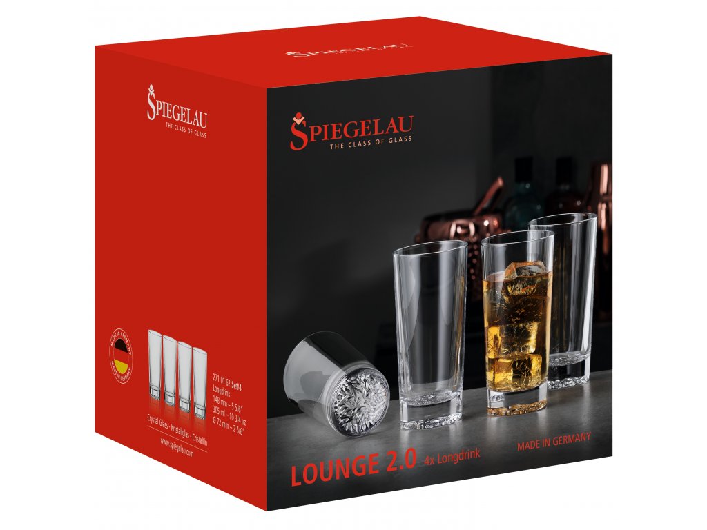 Spiegelau Drinkglas LOUNGE 2.0, set i 4, 305 ml, klara