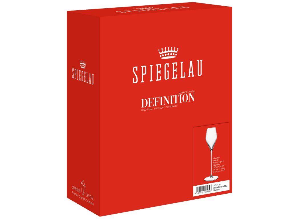 Spiegelau Glas för dessertvin DEFINITION, set i 2, 136 ml, klart