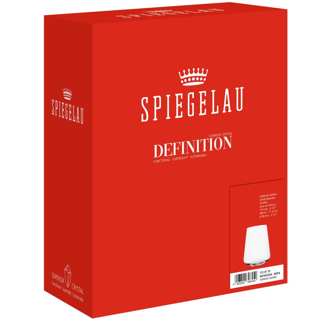 Spiegelau Läskglas DEFINITION, set i 4, 490 ml, klara