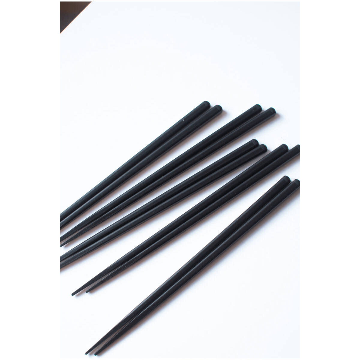 Kawai Ätpinnar Plain Wood Svart 5-pack