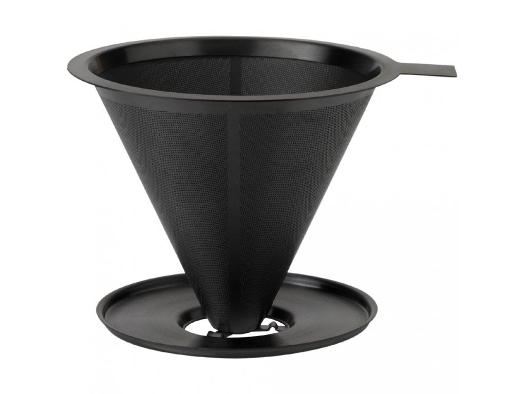 Stelton Långsambryggande droppkanna med filter NOHR, svart, rostfritt stål