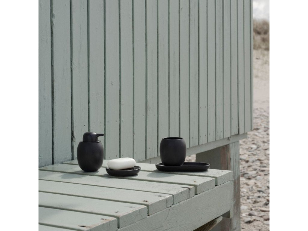 Stelton Tvålkopp FJORD 11 cm, svart, stengods