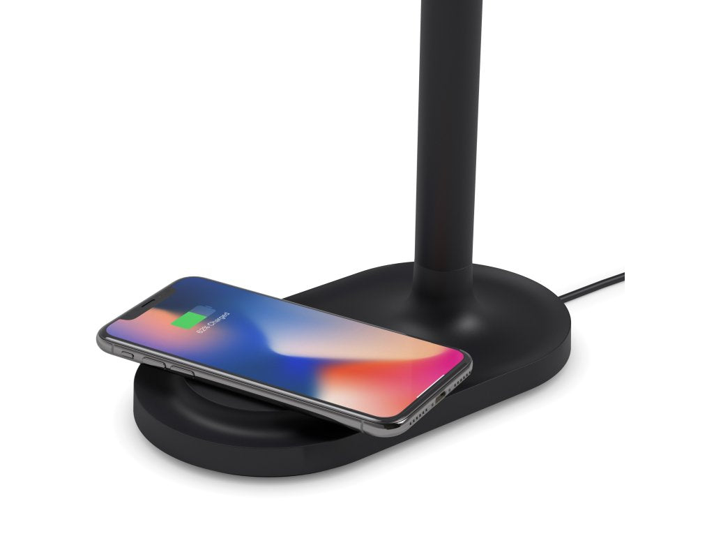 Eva Solo Bordslampa EMENDO 29 cm, med trådlös Qi-laddare, svart