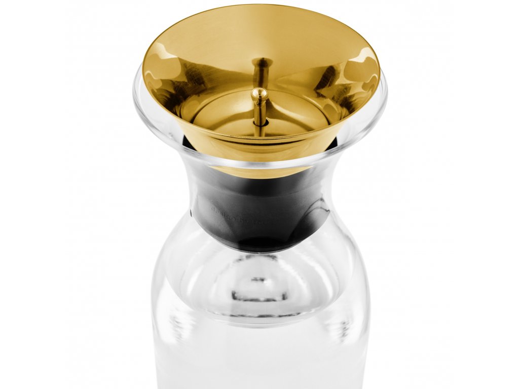 Eva Solo Vattenkaraff 1 l, lock i mässing, glas