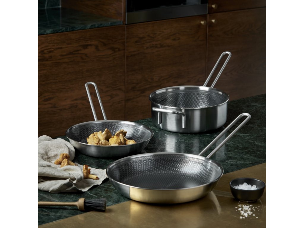 Eva Solo Stekpanna MULTI MOSAIC 24 cm, silver, rostfritt stål