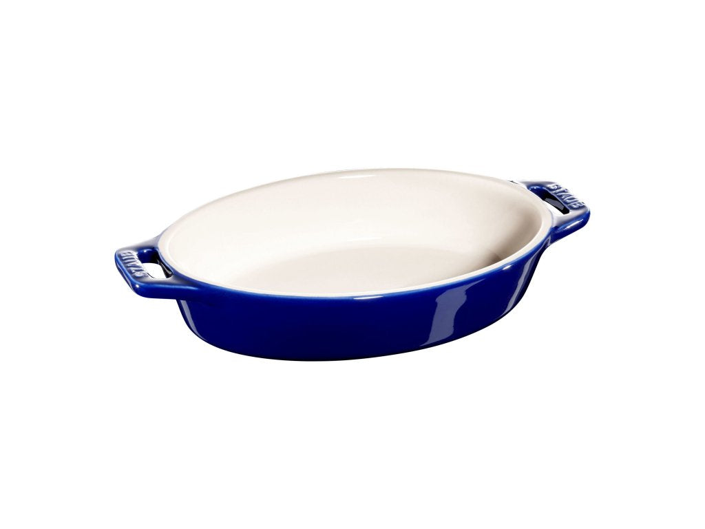 Staub Bakform 17 cm, blå, keramik