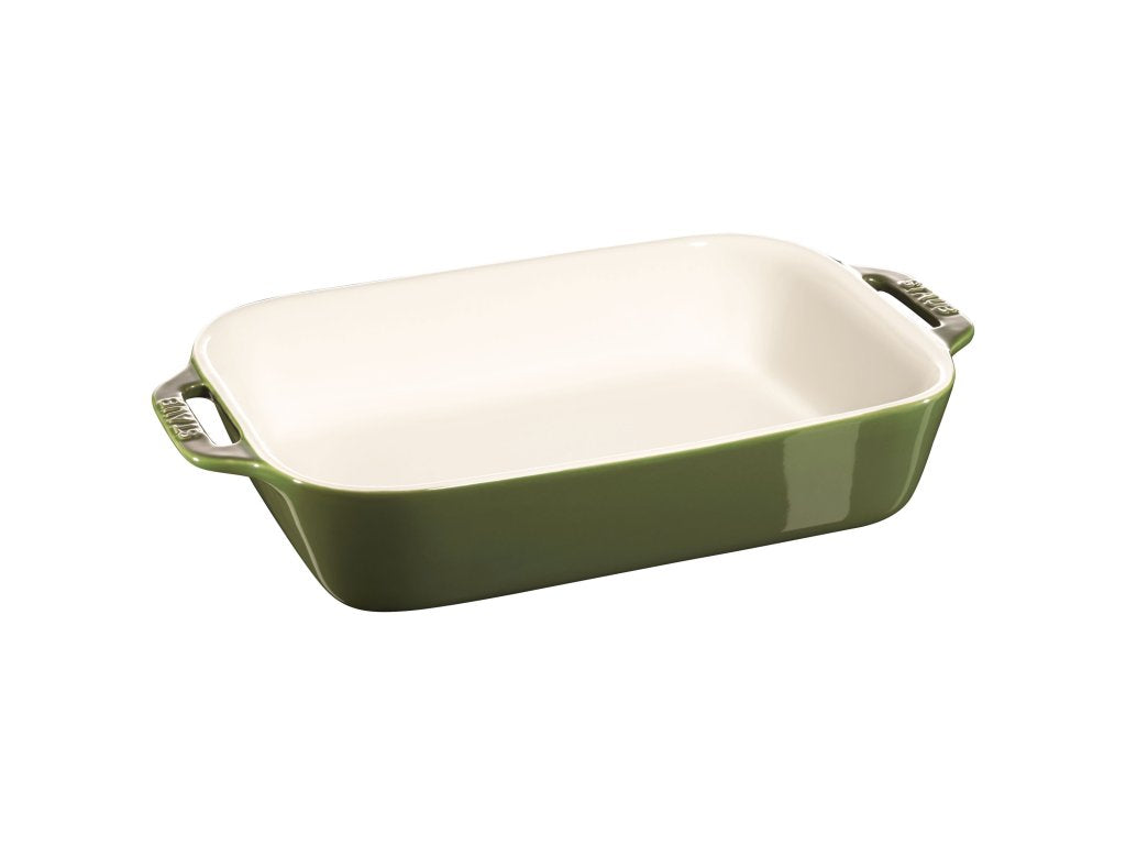 Staub Ugnsform 20 x 15 cm, grön, keramik