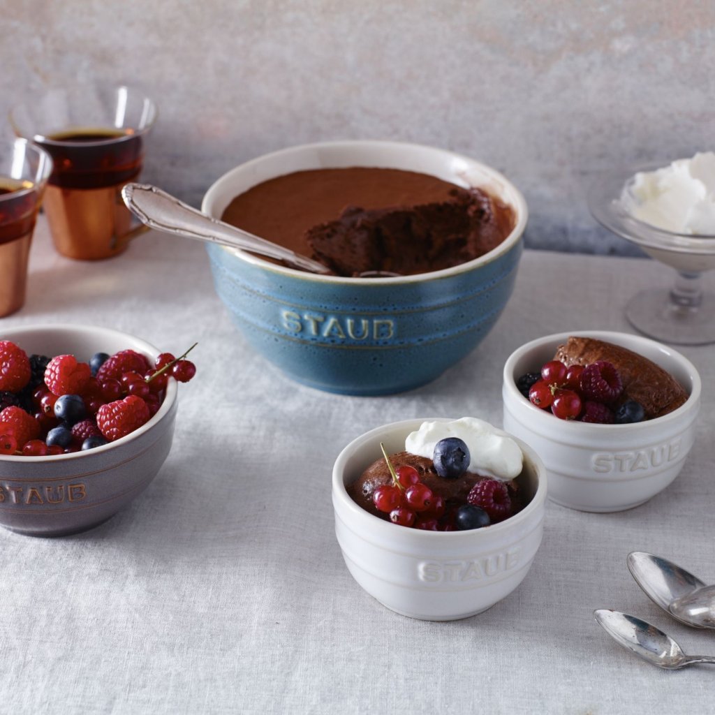 Staub Ramekin 9 cm, set i 4, elfenben, keramik