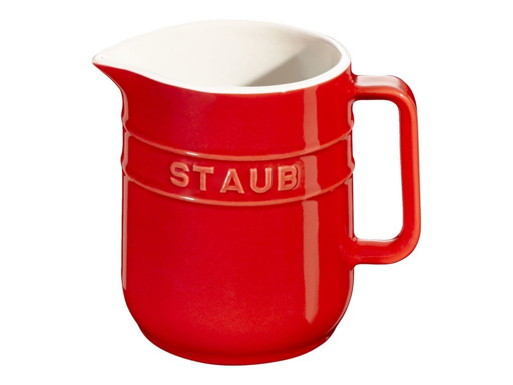 Staub Gräddkanna 250 ml, röd, keramik