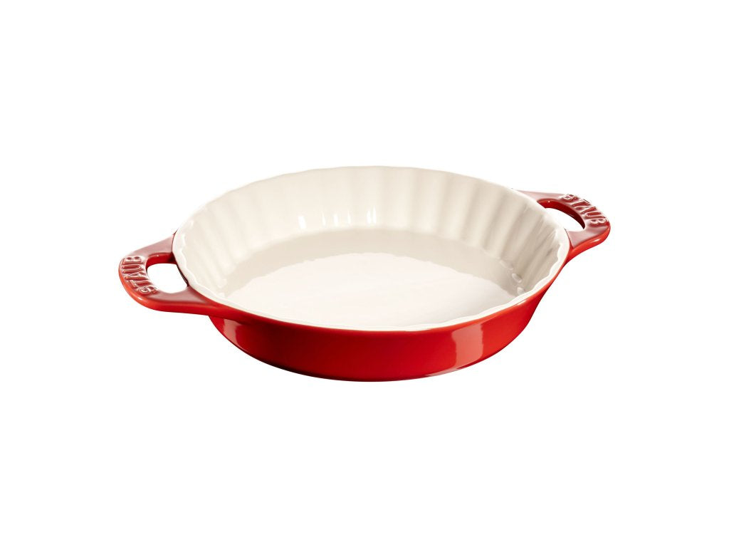 Staub Pajform 28 cm, röd, keramik