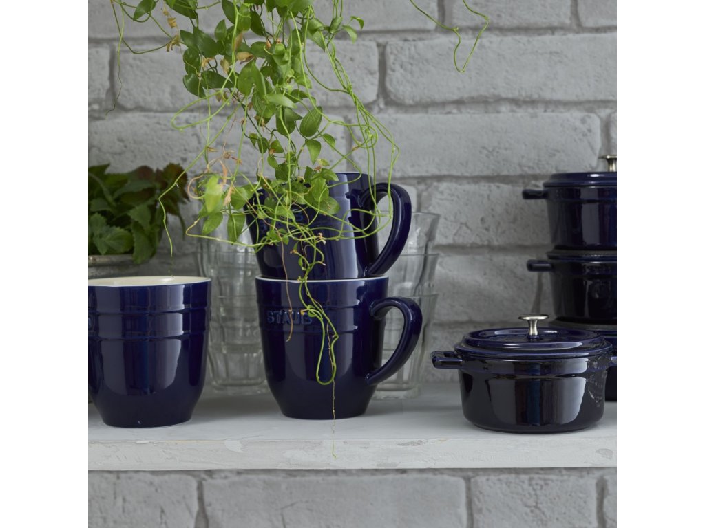 Staub Mugg 350 ml, blå, keramik